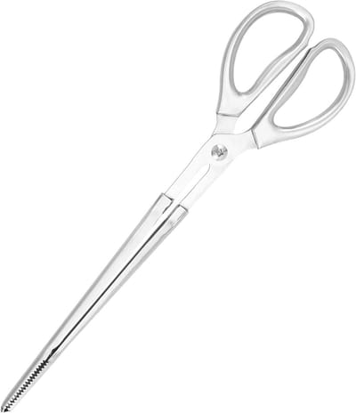 Vuurtang - Houtgrijper tang - Kampvuur aanmaken - Antislip grip - 38.5 cm - Zwart
