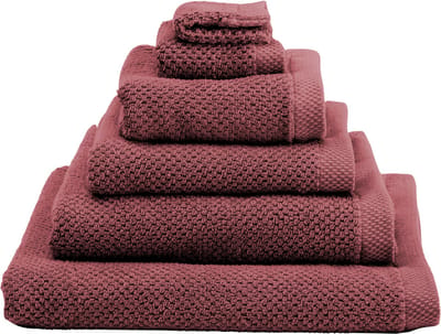 Heckettlane Badhanddoek Grant - Hotelkwaliteit Handdoek van 100% Katoen - 60x110 cm - Handdoekenset 2 Stuks - Rood