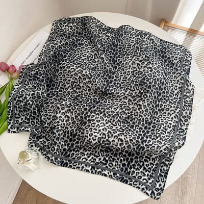 Zijden sjaal-stijl zijden sjaal voor dames - Kleurblokkenprint - Fris en delicaat - Decoratieve shawl over shirts-SJ0242 Benut je gevoel voor mode optimaal!