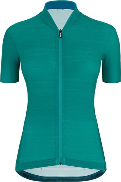 Santini Fietsshirt Korte mouwen Petrol Dames - Colore S/S Jersey For Women Petrol Green - XS