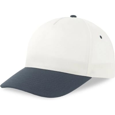 Atlantis Headwear Recy Five Cap AT112 - white/navy - One size