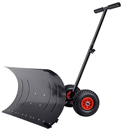 Verstelbare Sneeuwschuiver met Wielen - 75 cm Werkbreedte | Ergonomisch en Duurzaam