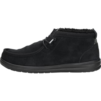 HEYDUDE - Wally Mid GripR Warmth Heren Instappers Black/Black - Maat 42