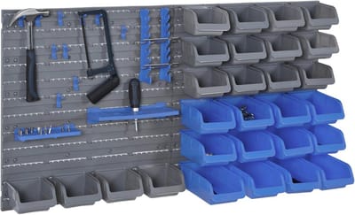 Gereedschapswand met 44 Opbergvakken - Ideaal voor Werkplaatsen en Garages