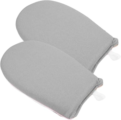 Stoomhandskarzen - Strijkmat - Kleding Stomen - Hittebestendig - 22x14cm - Lichtgrijs