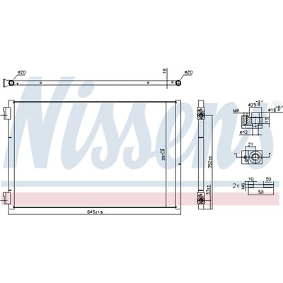 Condensator, airconditioning NISSENS 941297