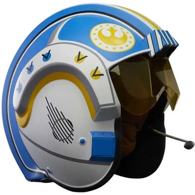 Elektronische helm collectible beeldje Hasbro Star Wars The Mandalorian Black Series Carson Teva