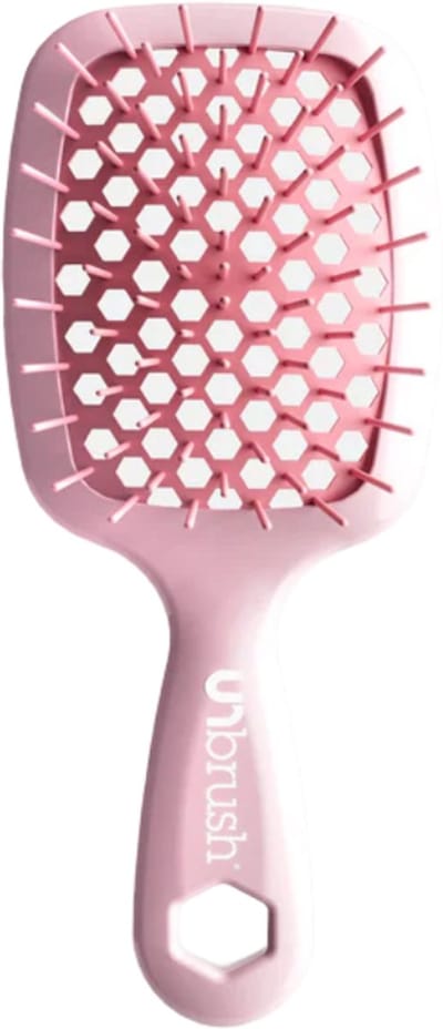 UNbrush Detangling Hair Brush Mini Pastel - Peony
