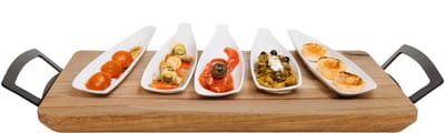 Cosy & Trendy Serveerplank - acacia hout - 33 x 20 cm - borrelplank/kaasplank - tapas plank