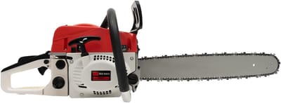 Benzine Kettingzaag - Houtzaag Machine - Tuinonderhoud Zagen - Krachtige 2-takt Motor - 51 cm Zaagblad - Rood Wit