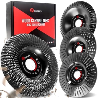 Houtslijpschijven 115 mm voor haakse slijper - 4 stuks accessoires voor houtsnijwerk