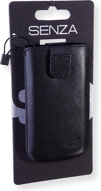 Senza - Senza 3994206002 M Slidecase Leer Zwart - 30 Dagen Niet Goed Geld Terug