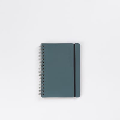 Vacavaliente - Studio Notitieboek A5 - Gerecycled Leer - Grijs