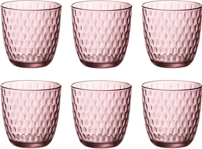 Bormioli Rocco Slot waterglas - 29 cl - Roze - Set-6
