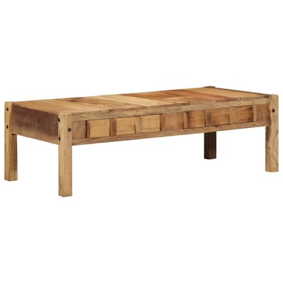 vidaXL - Salontafel - Bruin - 110 - x - 54 - x - 35 - cm - Massief - Gerecycleerd - Hout