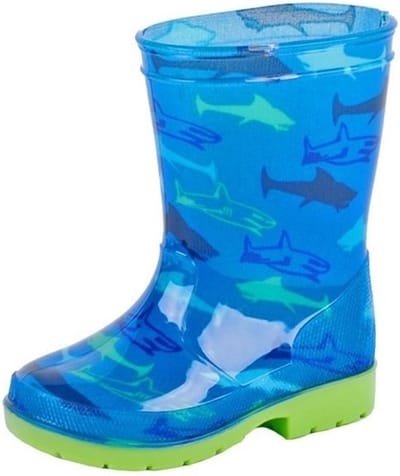 Regenlaarzen - blauw - met haaien - voor kinderen - kinderlaarzen - Rubberen haaien print laarzen/regenlaarsjes 30