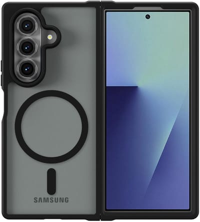 Hoesje Geschikt voor Samsung Galaxy Z Fold 7 - Compatibel met MagSafe / Qi2 - Matte Beschermhoes - Back Cover met Magneet - Zwart