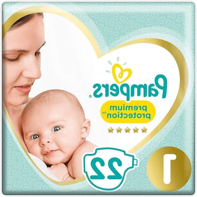 Newborn Luiers - Baby Nappies - Zachte Huidbescherming - 3 Absorberende Banen - 22 Stuks - Blauw