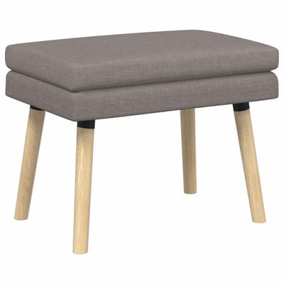 vidaXL - Dubbel-laags - bank - Taupe - 60 - x - 40 - x - 46 - cm - Stof