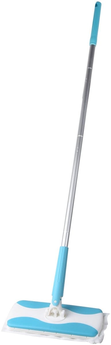 Aqua Laser - Swiffer - Push-to-go-mop - Mop met 5x refill - Droog en vochtig moppen - 5 reservedoeken