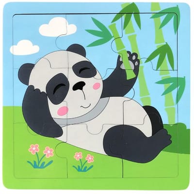 Dernier jouet puzzle 9 pièces Axé sur l'apprentissage Apprentissage cognitif pour tout-petits Animaux de dessin animé Véhicules Planche pour tout-petits Cadeau pour enfant