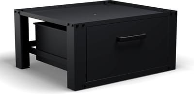 Bodo® - Wasmachine Verhoger - Kast - Ombouw met Lade - Zwart - 63x54x31cm