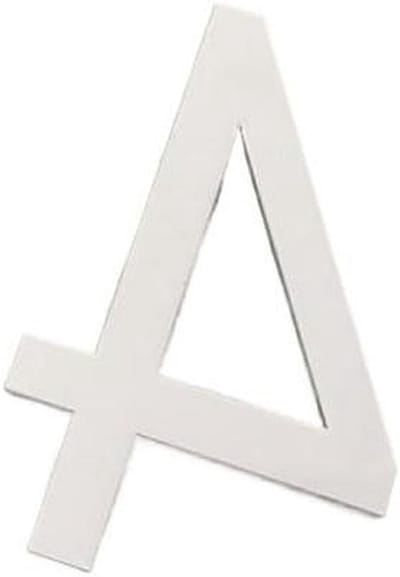 Huisnummer 3D-stickers in de vorm van cijfers voor deur, slaapkamer, appartement, kast, tafel, brievenbus, buitendeurnummer, huisnummer (wit 4,7 x 4,6 cm)
