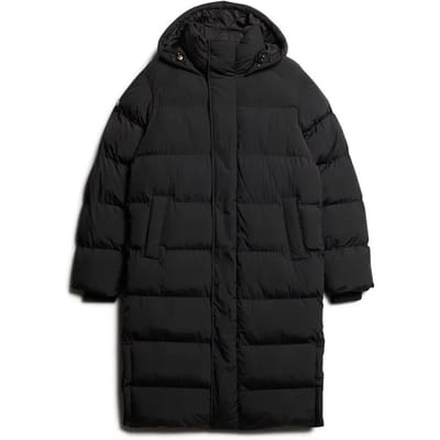 Superdry Hooded Longline Puffer Winterjas Heren - Maat M