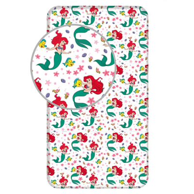 Disney Kleine Zeemeermin Hoeslaken Ocean - Eenpersoons - 90 x 190/200cm - Katoen
