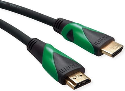 ROLINE GREEN ATC 8K HDMI Ultra HD Kabel met Ethernet, M/M, zwart, 1 m