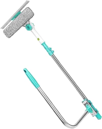 Raamwisser Uitschuifbaar - Glastrekker Schoonmaak - Ramen Zemen - 180 Graden Draaikop - 72-110 cm - Grijs