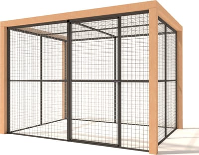 Wood Selections Konijnenhok Olivia - Konijnenhok voor buiten - Konijnenren - Konijnenkooi - Nachthok konijn - Konijnenhuis - Dierenverblijf - Konijnen