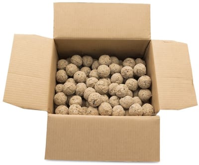 Gifts4Nature 150st Vetbollen voor Vogels - Mezenbollen zonder Net - 80 gram per bol - Vogelvoer Buitenvogels - Energierijk Tuinvogelvoer - Grootverpakking