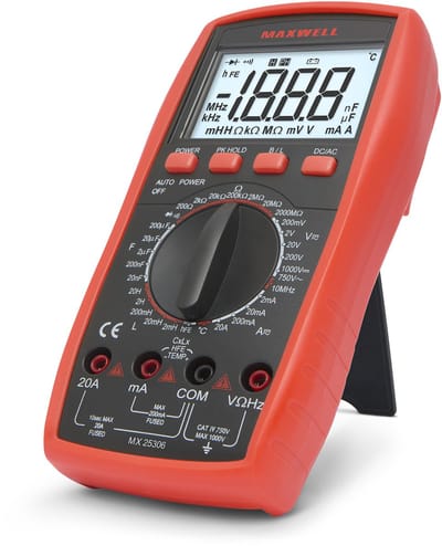 Digitale Multimeter met True RMS, Inductiemeting, Temperatuur- en Frequentiefuncties - MX 25306 [25306]