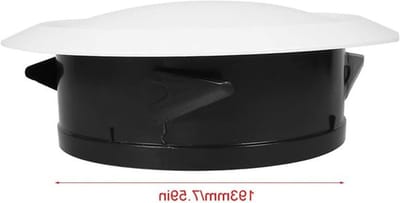 Ronde Plafondventilatie, 200mm Ventilatierooster voor Badkamer, Kantoor en Keuken - Verstelbaar en Inclusief Bevestigingsring
