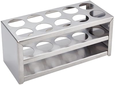 OUYLAF reageerbuishouder van roestvrij staal - houder voor reageerbuizen - reageerbuis - reageerbuisjes houder - 30 mm