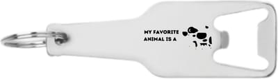 Akyol - mijn favoriete dier is een koe flesopener - Koe - boeren dierenliefhebbers - cadeau - 105 x 25mm