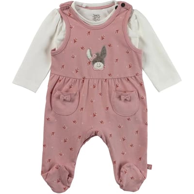 Stapeltjespyjama en longsleeve body met bloemenpatroon voor baby meisjes Sterntaler