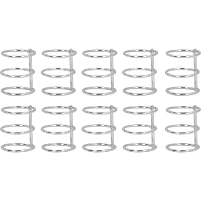 10 Pièces Classeurs Métalliques à 3 Anneaux Anneaux de Livre en Acier Inoxydable Dos de Reliure pour Album Photo pour