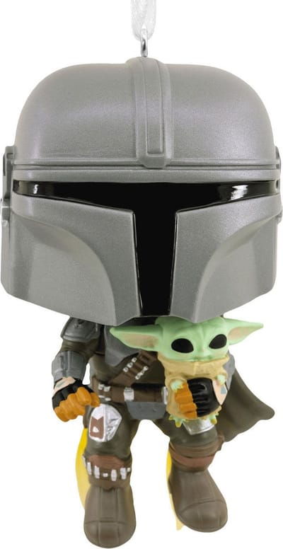 Hallmark Funko POP! - Star Wars The Mandalorian Met Grogu Exclusieve Collector Mini Figuur - 8 cm