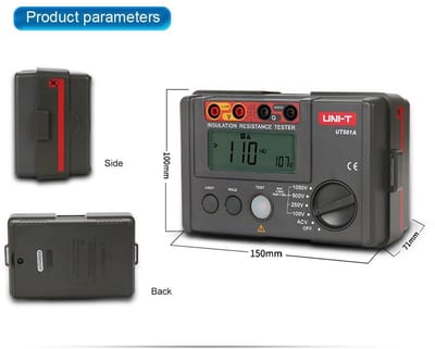 Isolatiemeter Weerstandsmeter voor Elektrische Apparatuur en Kabeltesten