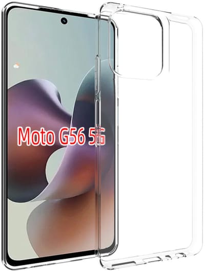 MobyDefend Hoesje - Geschikt voor Motorola Moto G56 - Transparante TPU Backcover - Volledig Doorzichtig