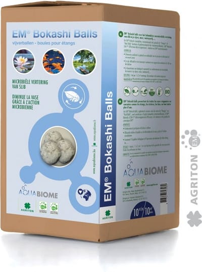 Bokashi vijverballen - voor helder vijverwater - 10 stuks