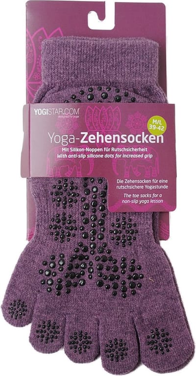 Yoga-Zehensocken - elderberry