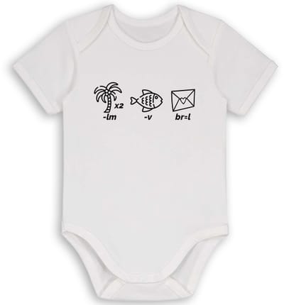 Papa is lief - rompertje - Rebus - Kraamcadeau
