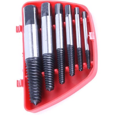 6 stuks/set schroef extractor gekartelde draad vierkante kop gebroken beschadigde schroef bout verwijderaar gereedschap 6Pcs