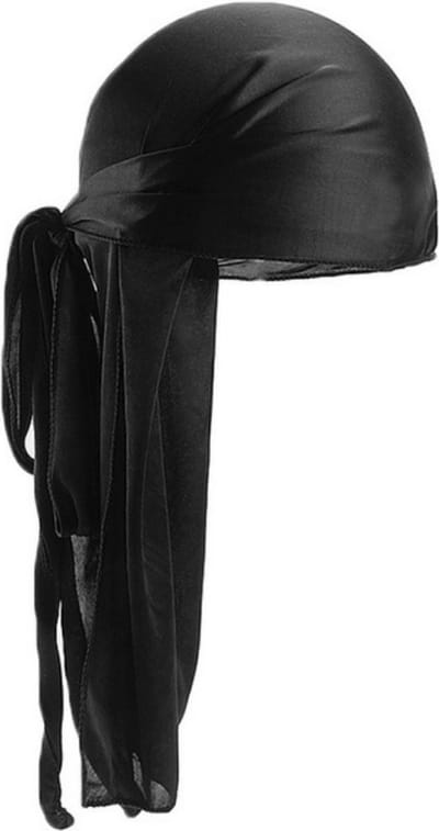 Durag - Velvet - Waves - Hoofddeksel - Haardeksel- Universeel - Zwart