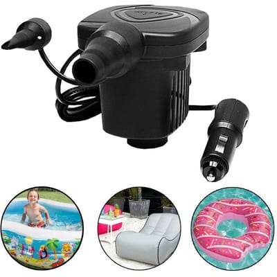 Pompe gonflable automatique d'air de voiture de bateau de matelas d'air de pompe à Air électrique portative de cc 12V pour le Camping de voiture