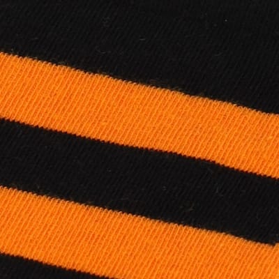 Apollo - Feest Kniekousen Halloween - Zwart/Oranje - Strepen - 36/41