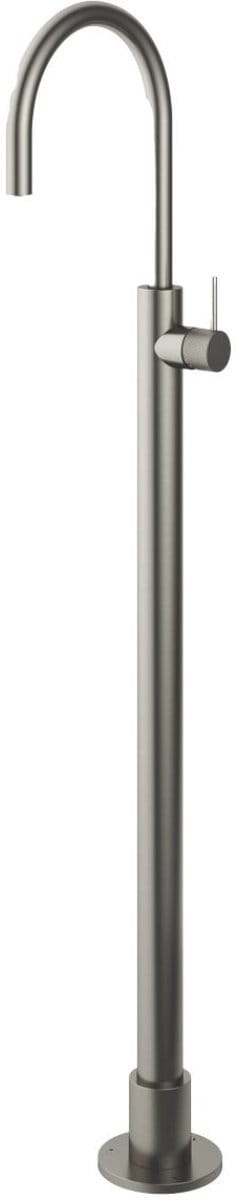 Hotbath Cobber X - Wastafelmengkraan - zonder Waste - Laag - Geborsteld Nikkel - Staande Kraan - Nikkel